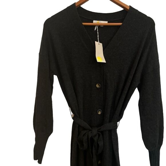 Boden NWT Knitted Cardigan Wool Cashmere Blend Grey Minimalist Elegant Dress 6 - Picture 5 of 14